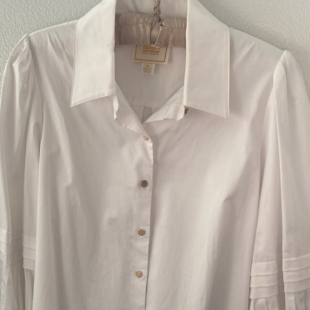 Emily McCarthy Oxford White Button Down Women's Shirt
